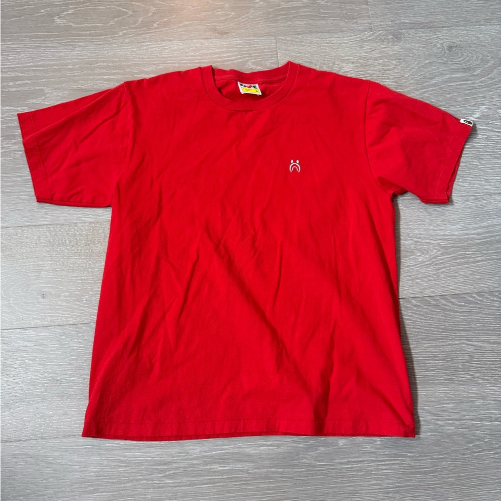A Bathing Ape BAPE AAPE shark t-shirt Red size L washed but never worn